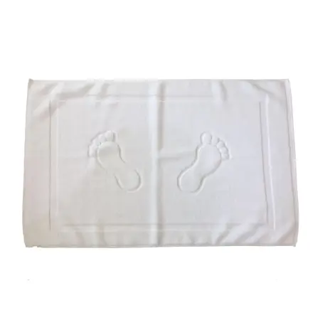 Prosoape si halate de baie hotel - Prosop de picioare hotel, simplu 50x 70 cm, Gecor, Alb, 750 gr/mp