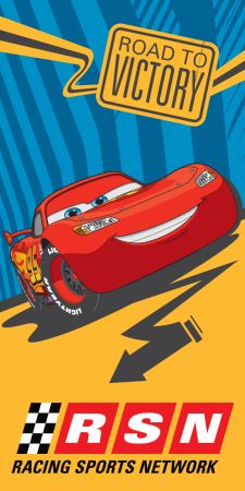 Produse copii cu licenta - Prosop hot wheels, Disney, 70x140 cm, 100% bumbac, cod 06163291, Gecor