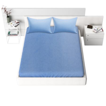 Protectii saltele - Protectie saltea impermeabila Terry, Gecor, Albastru