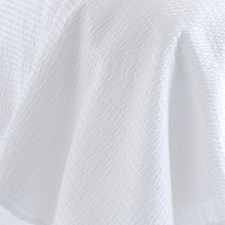 Tesaturi & Metraje - Tesatura alba satinata creponata, bumbac, 125 gr/mp, latime 240 cm, Gecor, Alb