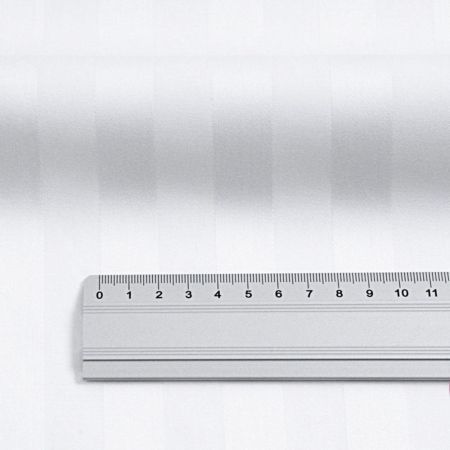 Tesaturi - Tesatura damasc cu dungi de 2 cm, 145 gr/mp, latime 300 cm, Gecor, Alb