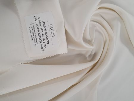 Tesaturi color - Tesatura ecru fata de masa Paris, PC 52:48, 240 gr/mp, latime 320 cm, Gecor