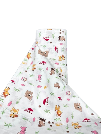 Tesaturi & metraje - Tesatura finet imprimat, bumbac, 150 gr/mp, latime 240 cm, Gecor