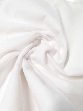 Tesaturi impermeabile - Tesatura frotir impermeabil buget, PU, Gecor, latime 203 cm, 110 gr/mp, Alb