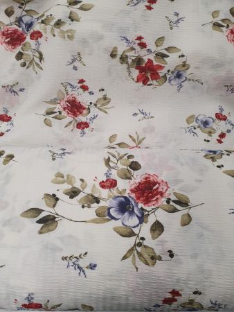 Tesaturi & Metraje - Tesatura imprimata creponata, latime 220 cm, 120 gr / mp, Gecor