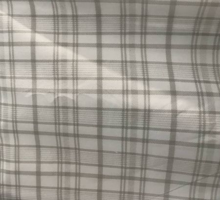 Matlaseuri - Matlaseu cu ata pentru perne, 3 straturi, microfibra imprimata carouri crem, 170 gr/mp, latime 220 cm, Gecor