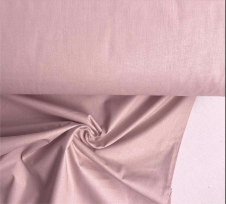 Tesaturi color - Tesatura ranforce roz pudra 153, bumbac, 125 gr/mp, latime 240 cm, Gecor