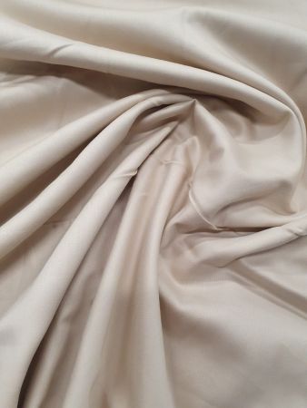 Tesaturi color - Tesatura vopsita bumbac satin, crem, 130 gr/mp, latime 240 cm, 100% bumbac, Gecor