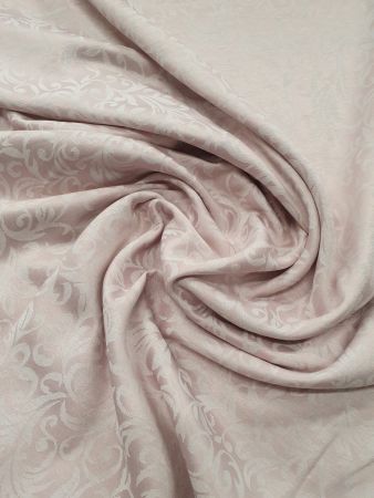 Tesaturi color - Tesatura vopsita Jaquard satin, roz pudrat, 125 gr/mp, latime 240 cm, 100% bumbac, Gecor
