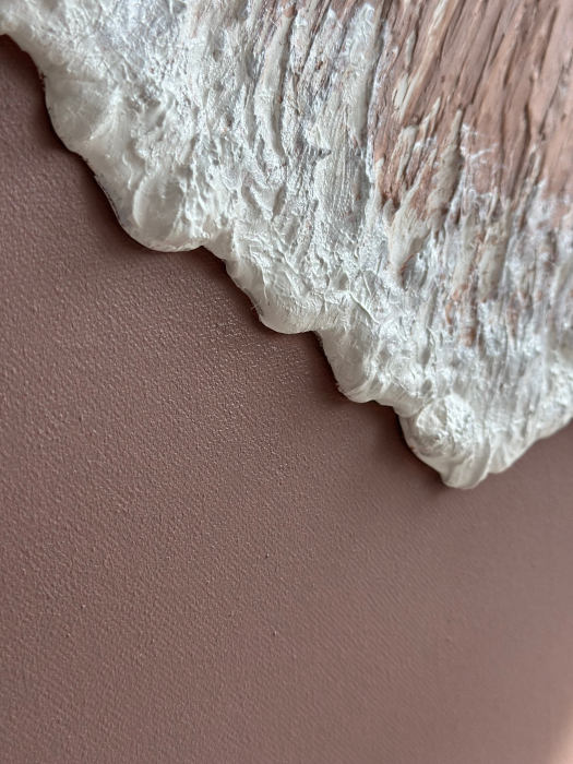 Tablou cu valuri texturate ,,Mocha Mousse'' [3]