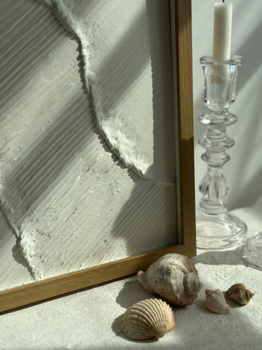 Tablou ,,White Waves'', 50x70 cm. [3]