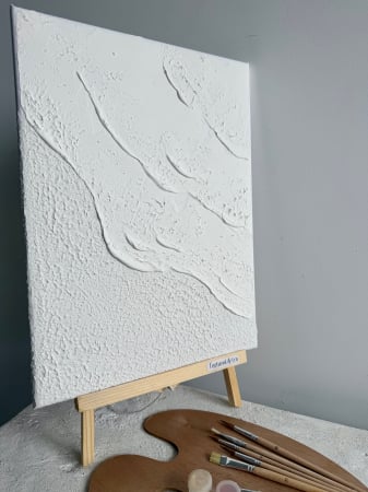 TABLOURI DISPONIBILE - KIT Pictură - Tablou Texturat gata de pictat - VALURI