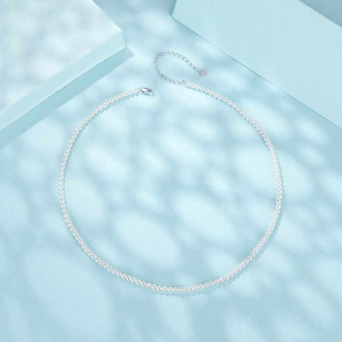 Colier din Argint Perle 3mm [3]