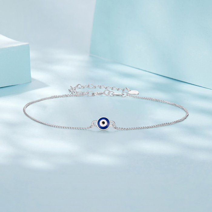 Bratara de glezna din Argint Evil Eye [3]