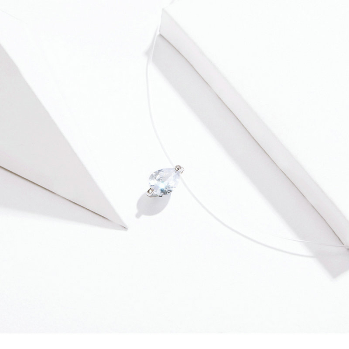 Colier din Argint Simple Teardrop [4]