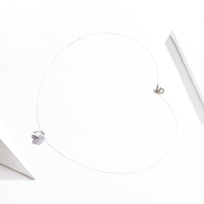Colier din Argint Simple Teardrop [6]
