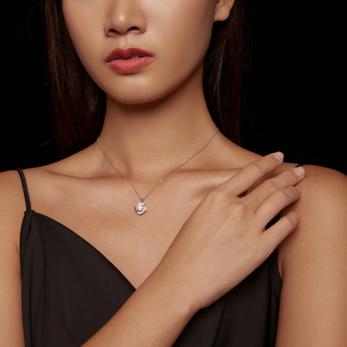Colier Moissanite Argint Radiance [7]