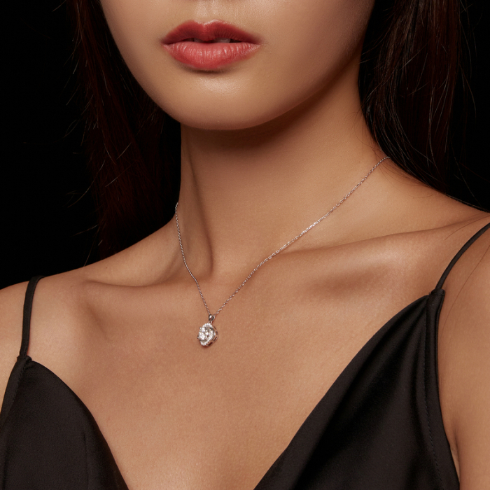 Colier Moissanite Argint Radiance [2]