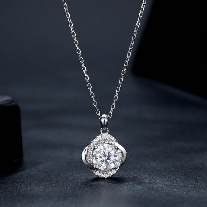 Colier Moissanite Argint Radiance [3]