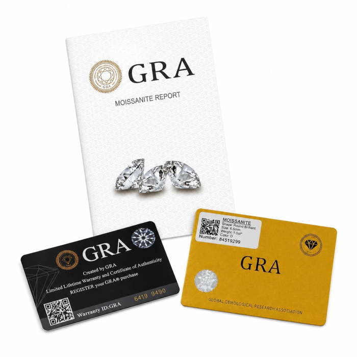 Inel reglabil Moissanite Argint Symphony [8]