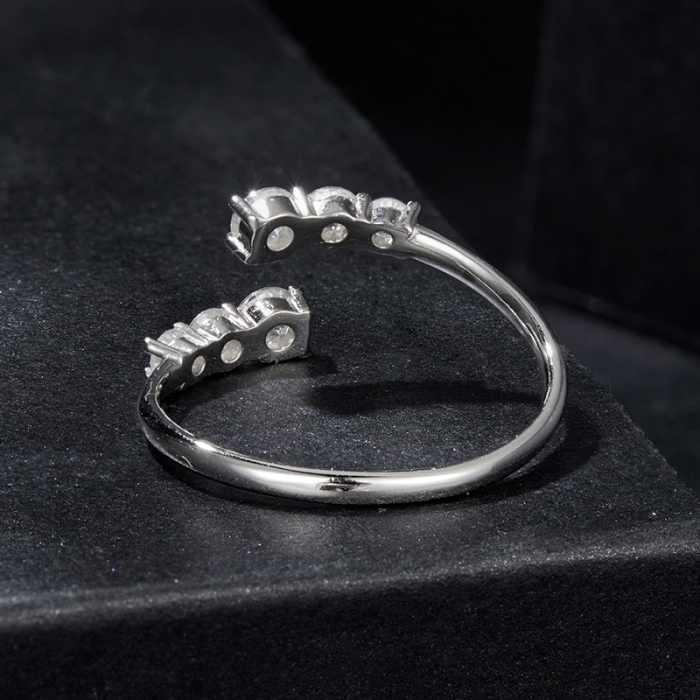 Inel reglabil Moissanite Argint Symphony [5]