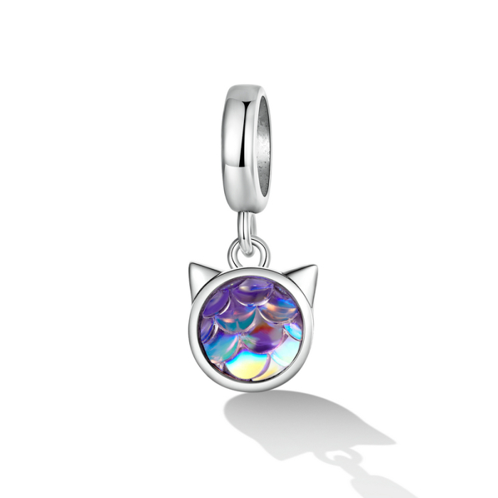 Talisman din Argint Mystic Cat tip Pandantiv [3]