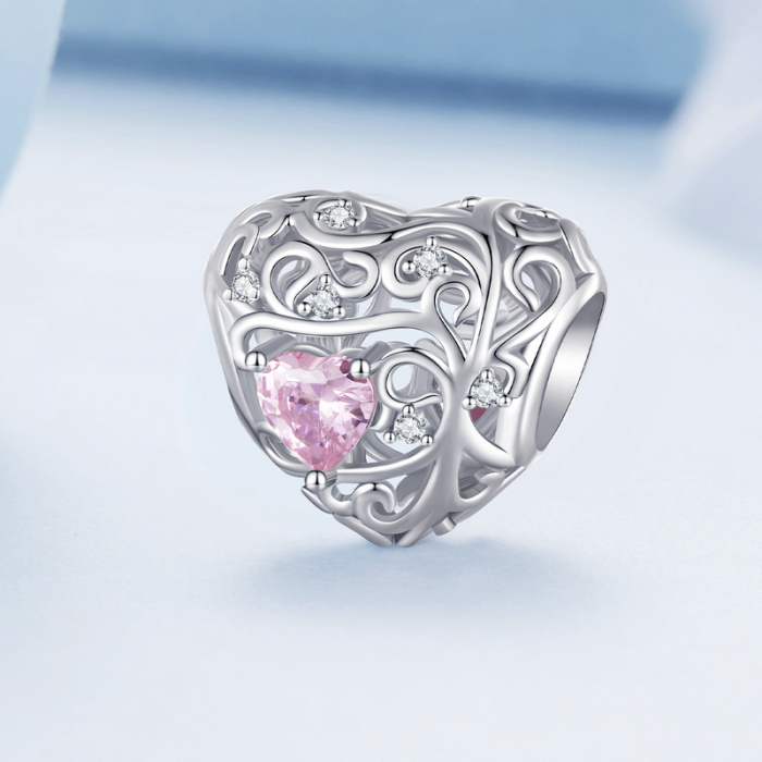 Talisman din Argint Pink Heart [3]