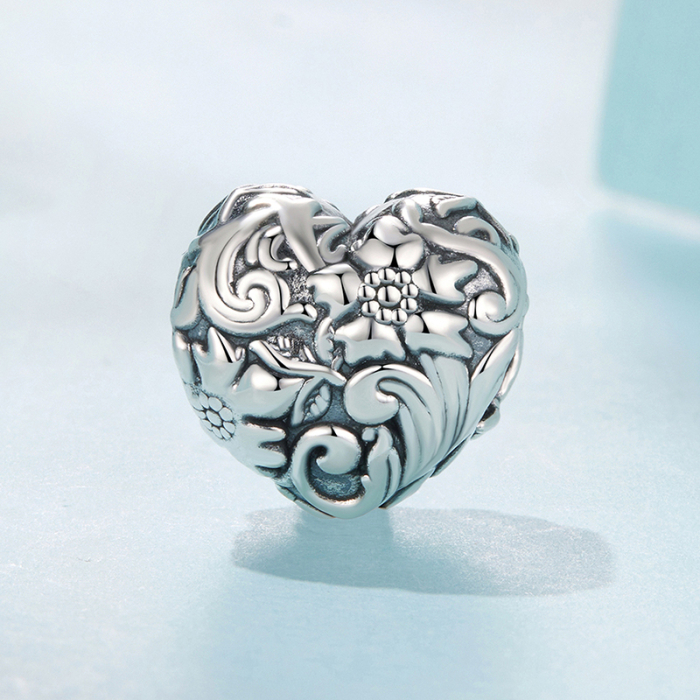 Talisman din Argint Vintage Heart [4]