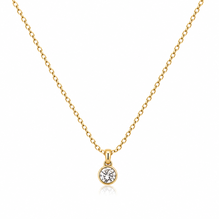 TOATE PRODUSELE - Colier Zirconia Shine cu Finisaj Auriu