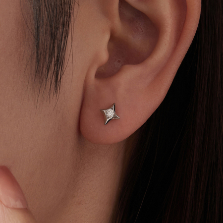 Cercei Moissanite Argint Stars [6]