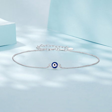 Bratara de glezna din Argint Evil Eye [2]