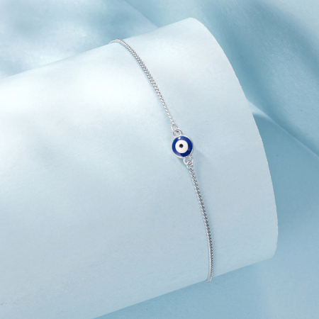 Bratara de glezna din Argint Evil Eye [3]