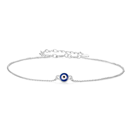 BRATARI DE PICIOR - Bratara de glezna din Argint Evil Eye
