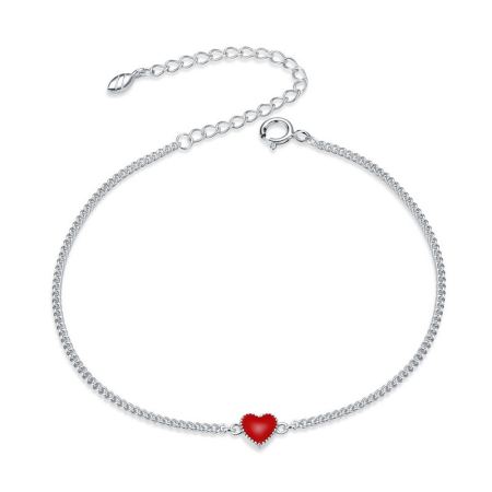 TOATE PRODUSELE - Bratara din Argint Ruby Heart