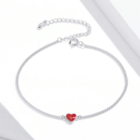 Bratara din Argint Ruby Heart [2]