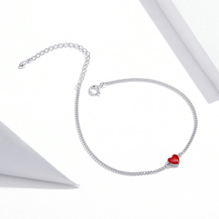 Bratara din Argint Ruby Heart [4]
