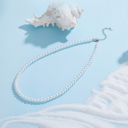 Colier din Argint Perle 5mm [4]