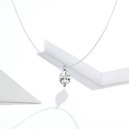 Colier din Argint Simple Teardrop [2]