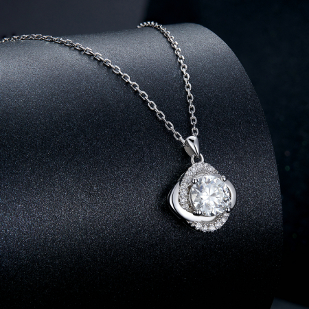 Colier Moissanite Argint Radiance [3]