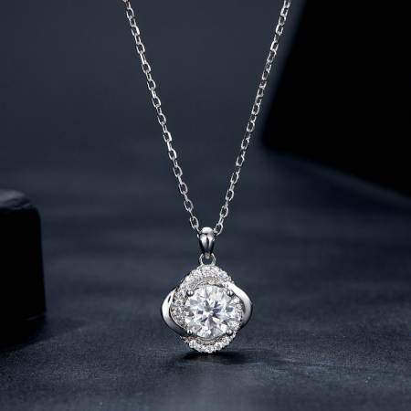 Colier Moissanite Argint Radiance [2]