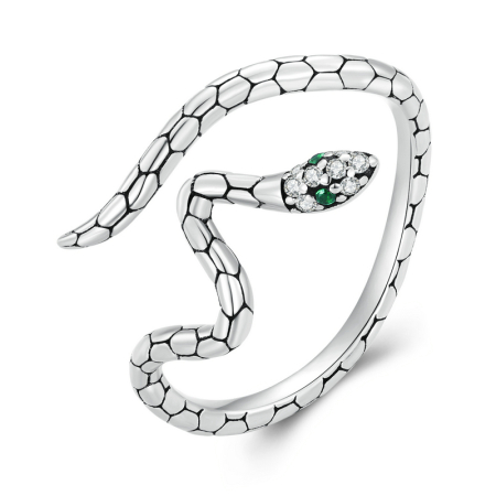 INELE - Inel reglabil din Argint Silver Snake