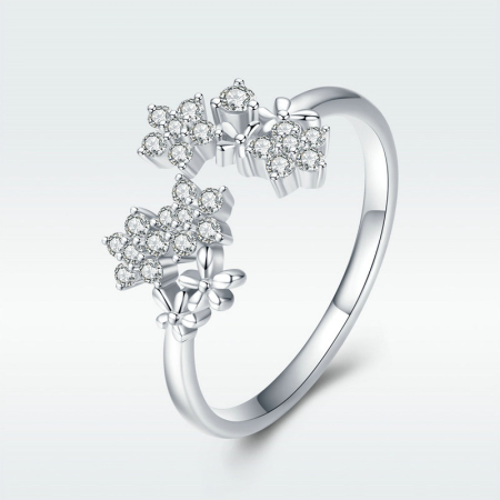 Inel reglabil din Argint Natural Blossom [2]