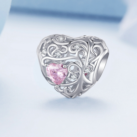 Talisman din Argint Pink Heart [2]