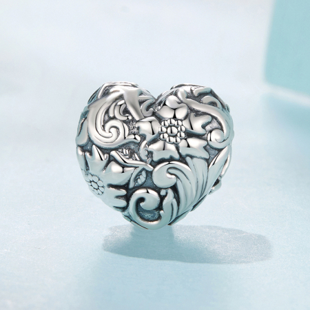 Talisman din Argint Vintage Heart [3]