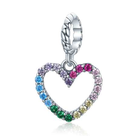 TALISMANE - Talisman tip Pandantiv din Argint Colour Heart