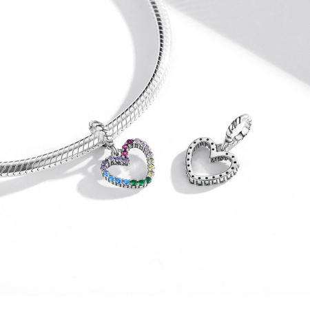 Talisman tip Pandantiv din Argint Colour Heart [4]