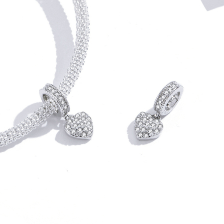 Talisman tip Pandantiv din Argint Dangling Heart [1]