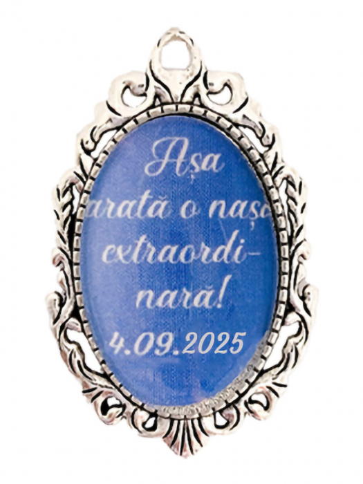 Brosa personalizata nunta "Asa arata o nasa extraordinara" [1]