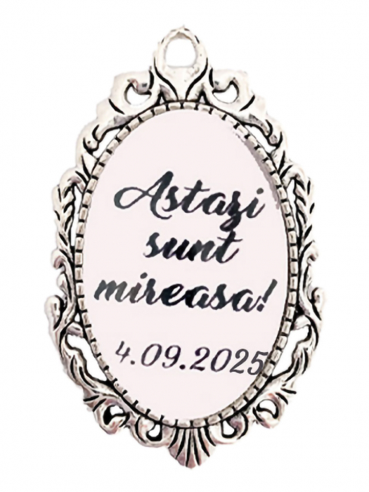 Brosa personalizata "Astazi sunt mireasa" [1]