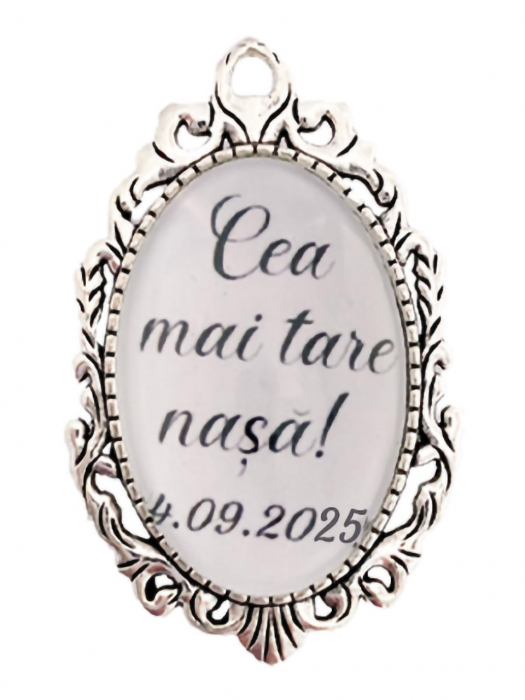 Brosa personalizata "Cea mai tare nasa" [1]
